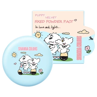 SIVANNA - Puppy Velvet Fixed Powder Pact 5.5 g. ซีเวนน่า พัพปี้ เวลเวต ฟิกซ์ พาวเดอร์ แป้งพัฟอัดแข็ง