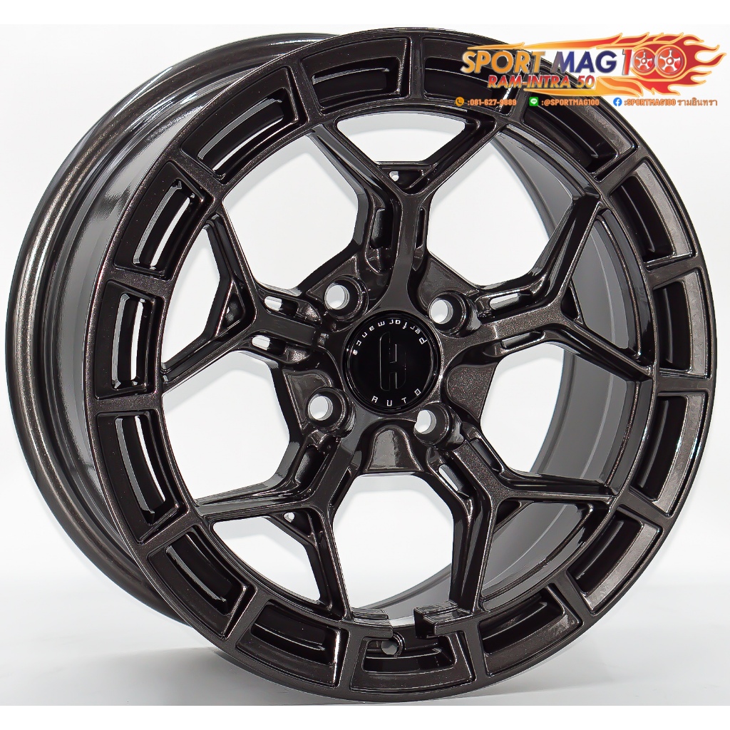 ล้อแม็กใหม่เบา FlowForming VF4 ขอบ15นิ้ว กว้าง7นิ้ว 4รู100 ET35 สีกัน (ราคา4วง)