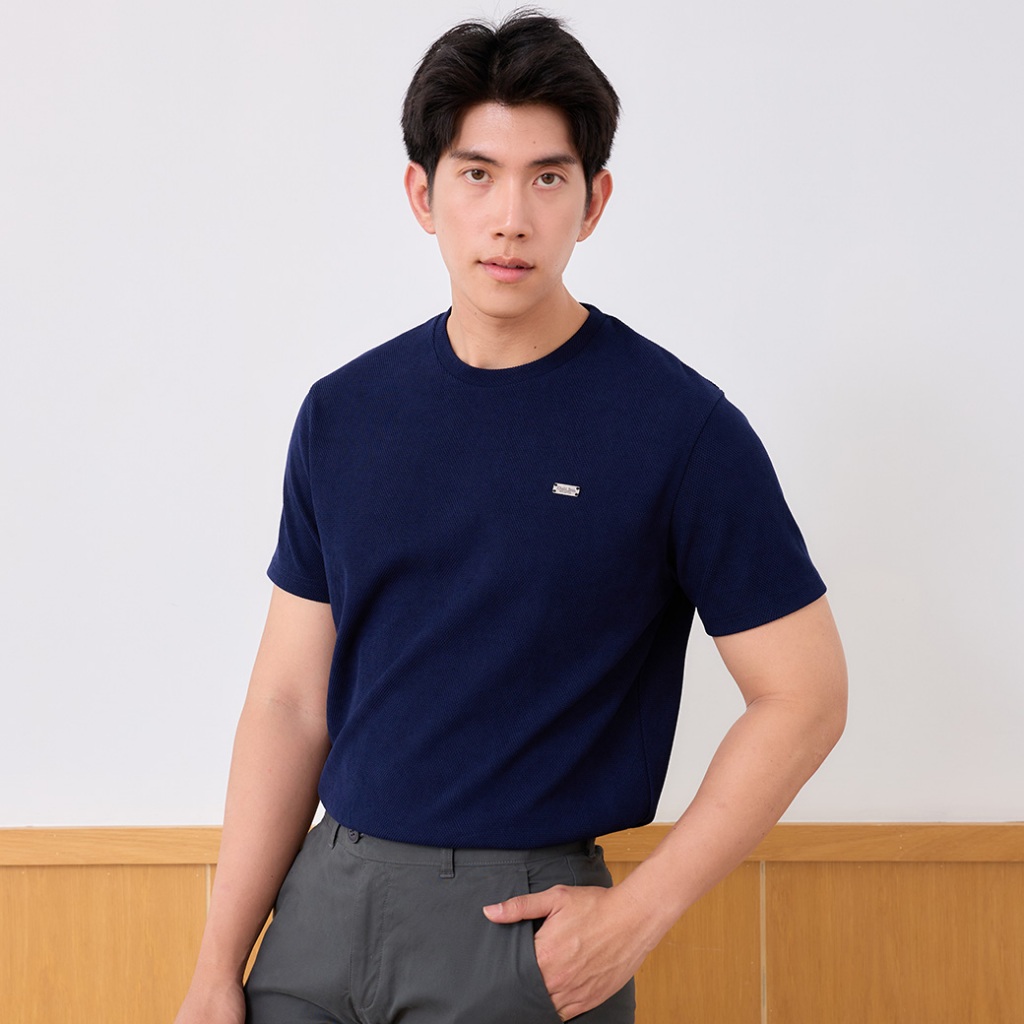 Khaki Bros. - คาคิบรอส - Round neck T-shirt - เสื้อยืดคอกลม ทรง Regular Fit - KM26K008