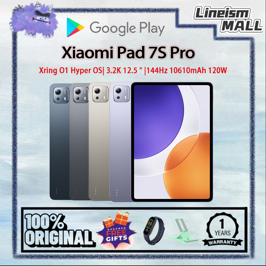 Xiaomi Pad 7S Pro 12.5" Xring O1 Hyper OS 3.2K 144Hz 10610mAh 120W Fast Charging Xiaomi Pad 7S Pro