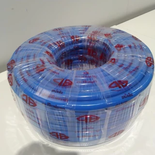 BPสายยางสีฟ้าเด้ง 5 หุน (5/8") PVC เกรด A แท้ 100 % ยกม้วน 100 เมตร