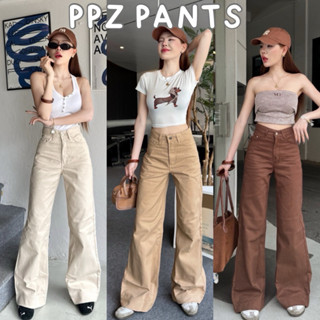 ʙᴏᴛᴛʏ ᴊᴇᴀɴꜱ 🍂กางเกงยีนส์ขากระบอกปลายขาม้า ผ้าไม่ยืด เอวสูง ข…