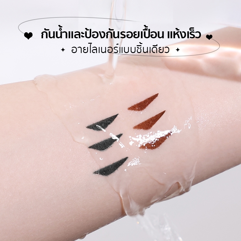 แสตมป์อายไลเนอร์ แสตมป์อายไลเนอร์แบบแม่นยำ แสตมป์อายไลเนอร์สองหัว การหมุนหัวคู่ ป้องกันรอยเปื้อนได้ยาวนาน แห้งไว - รูปที่ 3