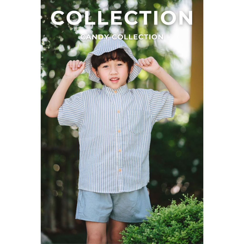 🍬 Candy collection 🍬 เสื้อเชิ้ตสีฟ้า ( เฉพาะเสื้อ )