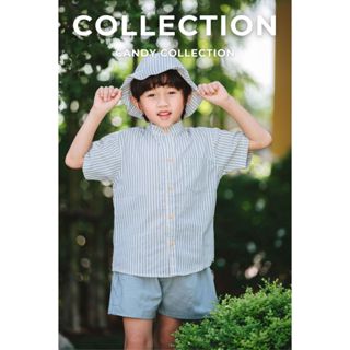 🍬 Candy collection 🍬 เสื้อเชิ้ตสีฟ้า ( เฉพาะเสื้อ )