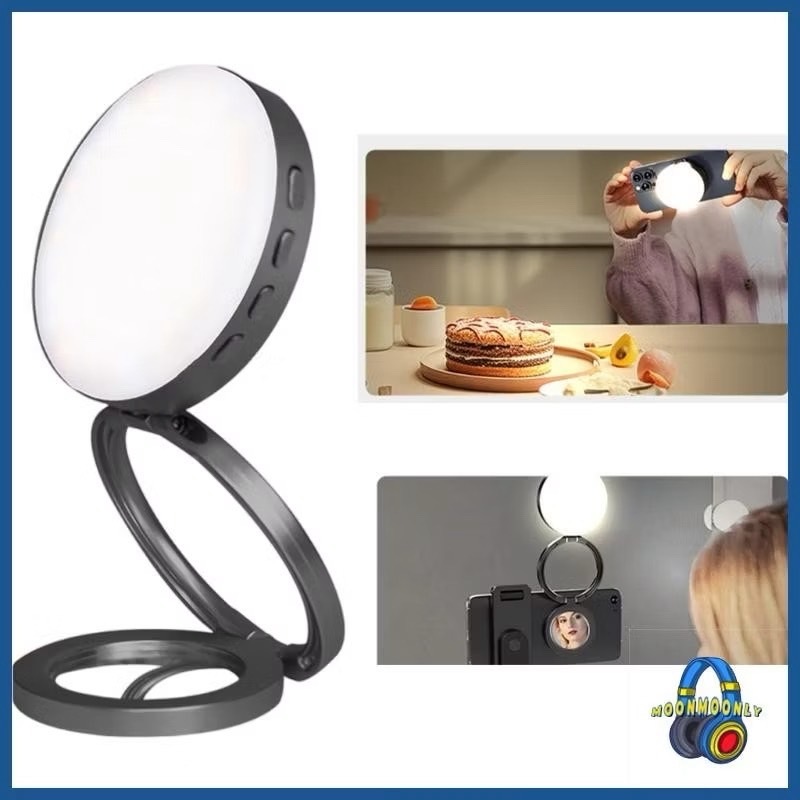 ไฟเซลฟี่แบบแม่เหล็กไฟ LED YSH-126 ไฟวงแหวนเซลฟี่แบบพกพาสำหรับโทรศัพท์และ iPhone เติมแสงสำหรับถ่ายภาพ วิดีโอ แต่งหน้า