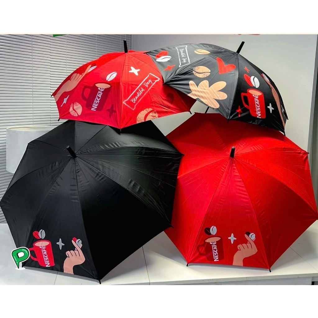 ร่มเนสกาแฟ ลายใหม่ล่าสุด  NESCAFE B&B Umbrella Y25 1x12 CS TH [GWP]  ราคา 2 คัน 179 บาท