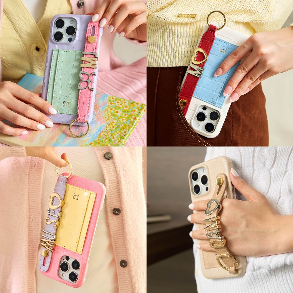 (15 series)MUSE 3Tone Hand Strap Phone Case