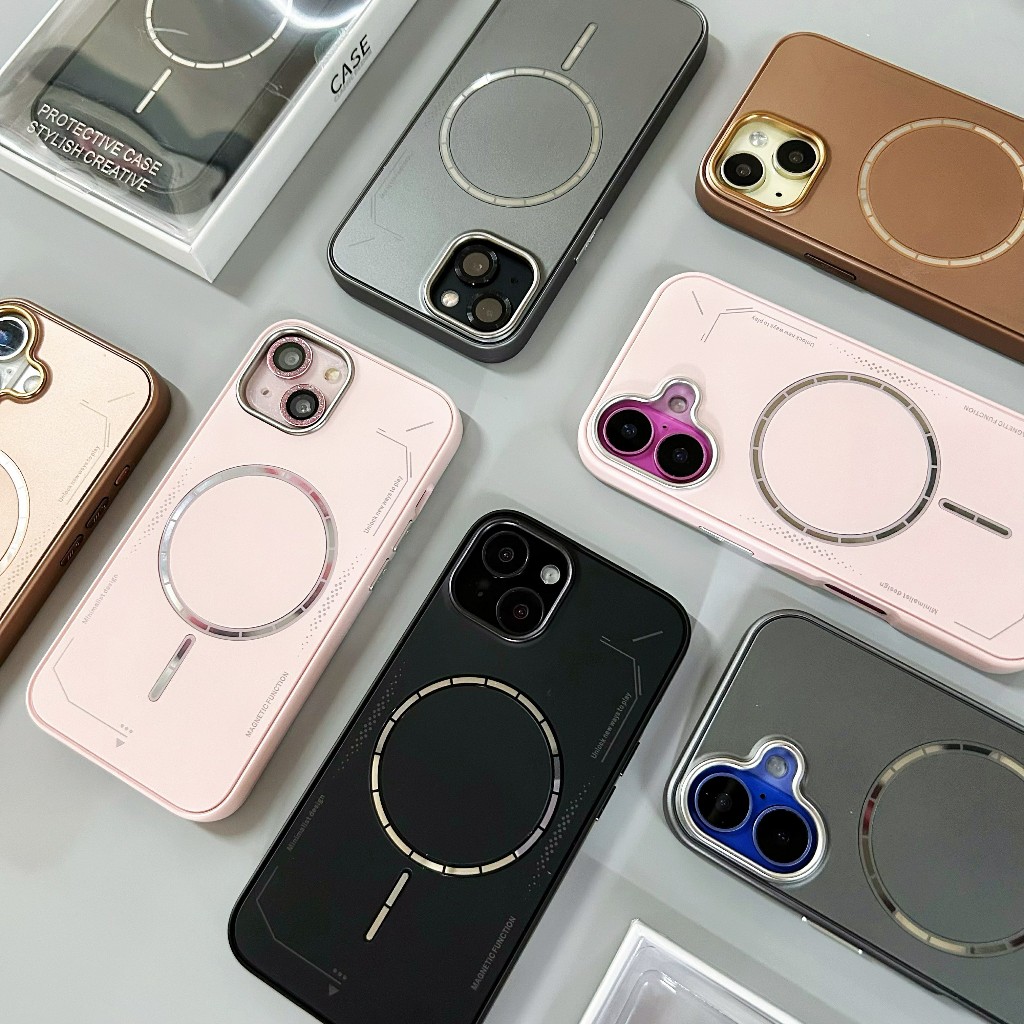 เคสชาร์จได้ อลูมิเนียม กำมะหยี่ งานกล่อง สำหรับ ไอโฟน11 12 13 14 15 16 Pro max 16plus 16Promax 15Promax 14Promax