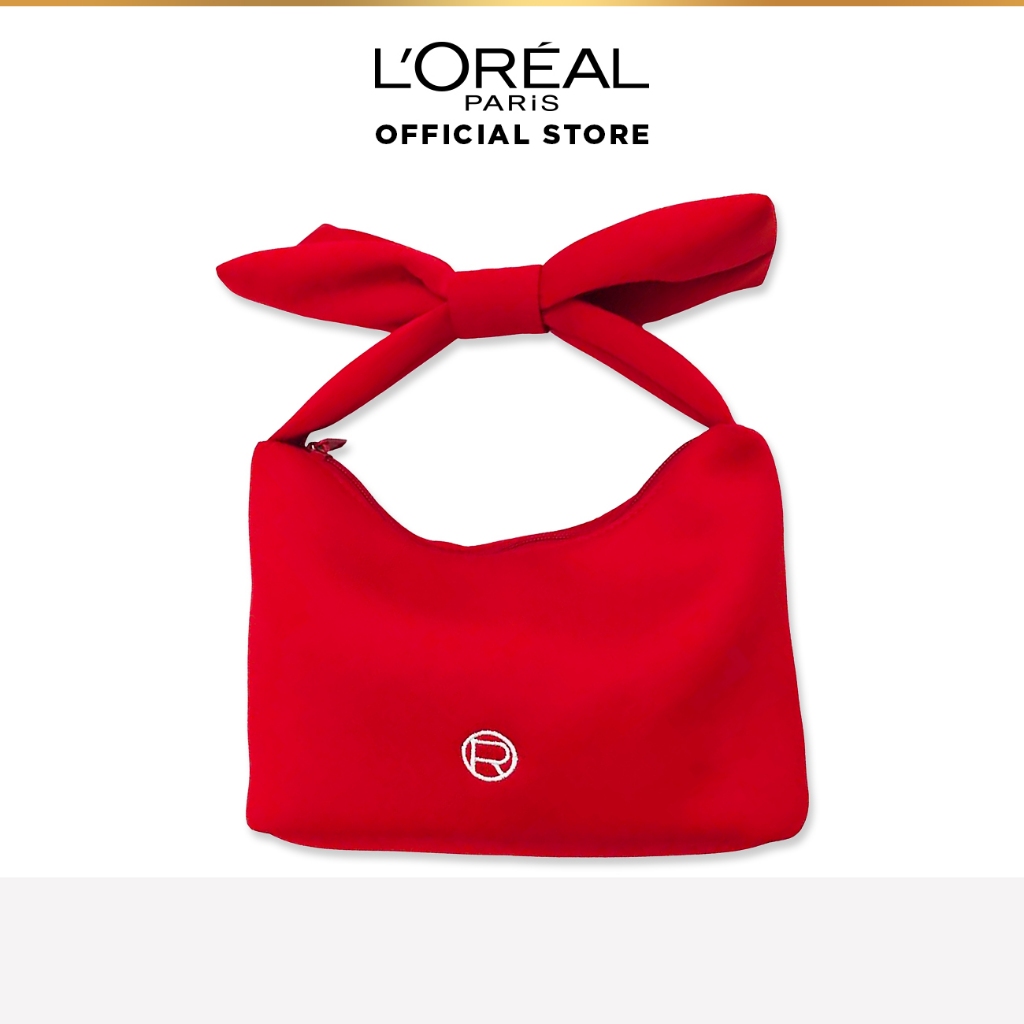 สินค้าสมนาคุณงดจำหน่าย GWP L'OREAL  Red Ribbon Holiday Bag
