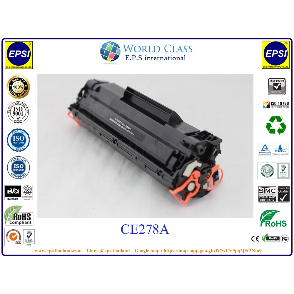 ตลับหมึก HP CE278A  LASERJET P1566/1560/M1536dnf(278/328/326)Canon MF4420/4412/4410/D520/550/MF4452/4450/LBP6200