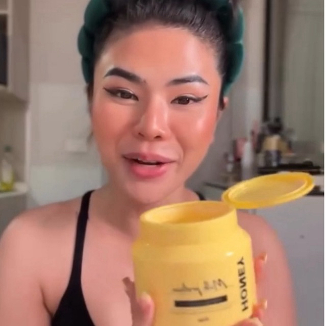 Honey milk protein ครีมกระปุกหลืองแป้งจูขนคุด ขาหนีบ รักแร้ดำ จากแบรนด์ RABYE