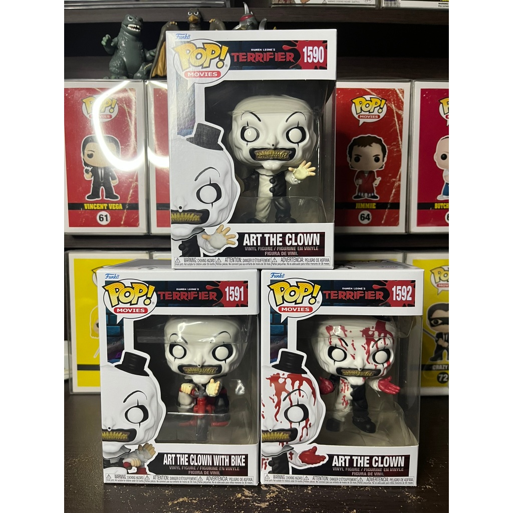 ฟิกเกอร์ Funko Pop Horror เซ็ท Art the Clown ภาพยนตร์ Terrifier ของใหม่ สภาพดี