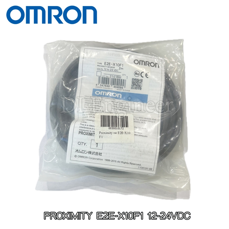 Proximity Switch E2E-X10E1 ,E2E-X10F1 ,E2E-X10Y1 2M พร็อกซิมิตี้ ขนาดหัวM30 ยี่ห้อ Omron