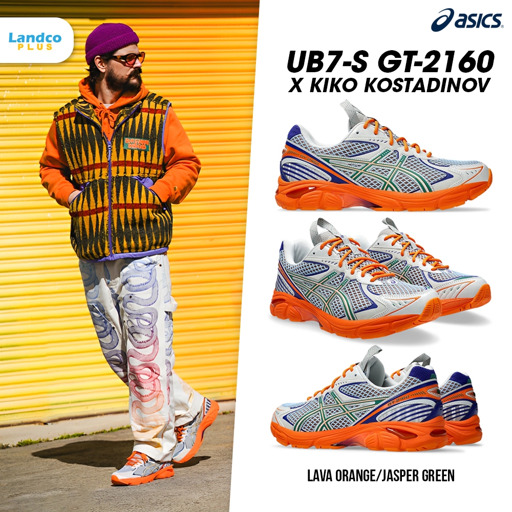 Asics รองเท้าผ้าใบ รองเท้าลำลอง ND UX UB7-S GT-2160 LAVA ORANGE/JASPER GREEN 1203A491.800 (5700)