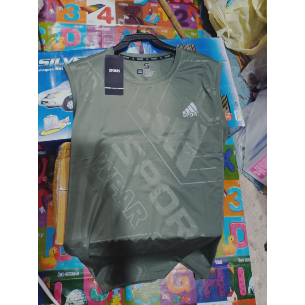 เสื้อกล้ามแขนกุดของผู้ชายเพิ่มนิ่มใส่สบายผ้าร่มมี ปลุก36-44