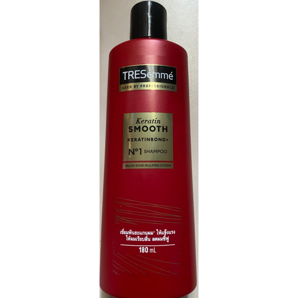 ** เทรซาเม่ เคราตินสมูท แชมพู (สีแดง) 180 มล. / ครีมนวด (ขาว) 170 มล. TRESemme - รูปที่ 2