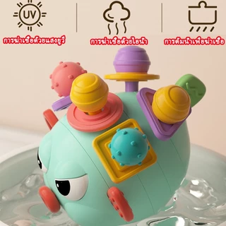 ของเล่นเสริมพัฒนาการเด็ก 0-3Y เด็กเคี้ยวของเล่นเชือก ฝึกประสาทสัมผัสนิ้ว ของเล่นช่วยบรรเทาอาการเหงือกสำหรับเด็กทารก
