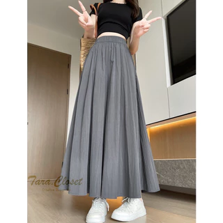 COM523 TARA Pants กางเกงกระโปรง เอวยางยืด มีกระเป๋าข้าง เนื้อผ้าครัช ผ้าดี ไม่ต้องรีด ใส่สบาย ระบายอากาศได้ดี