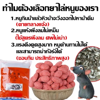 🐁ไม่มีหนูใน50ปี🐁ยาเบื่อหนู ขนาด70-80เม็ด หนูชอบมาก เหยื่อกำจัดหนู ตายแบบแคลเซียม ไม่มีกลิ่นเหม็น ยาเบื่อหนูแห้ง