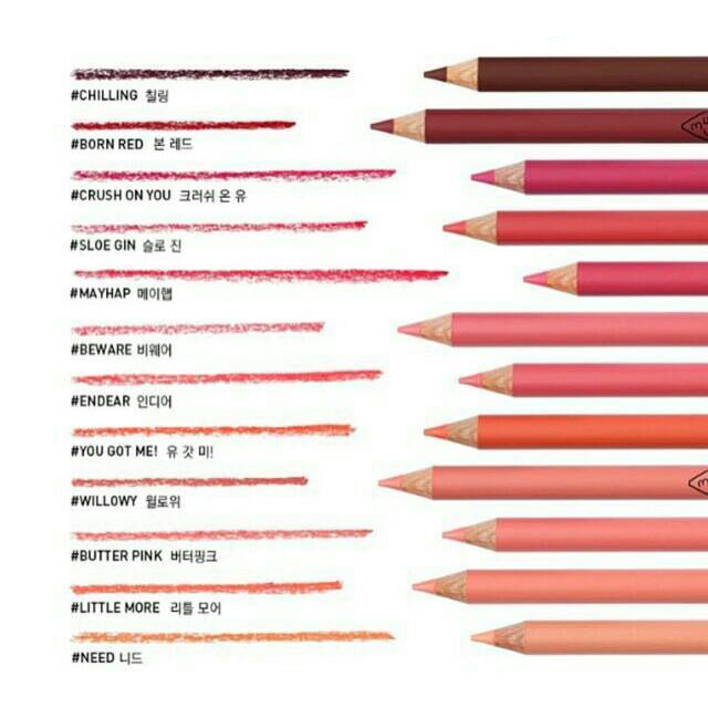 3CE Drawing Lip Pen #ENDEAR #BEWARE#MAYHAP#SLOE GIN #CRUSH ON YOU #BORN RED#CHILLING