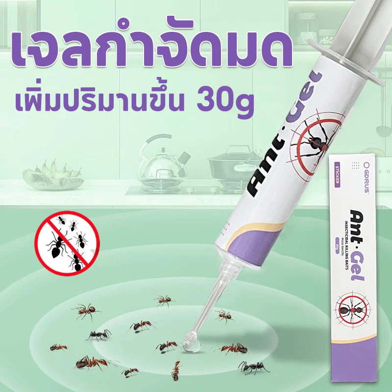 60g/30g เจลกำจัดมด ตายยกรัง ยาฆ่ามด -ของแท้ 100%- สินค้าผลิตใหม่