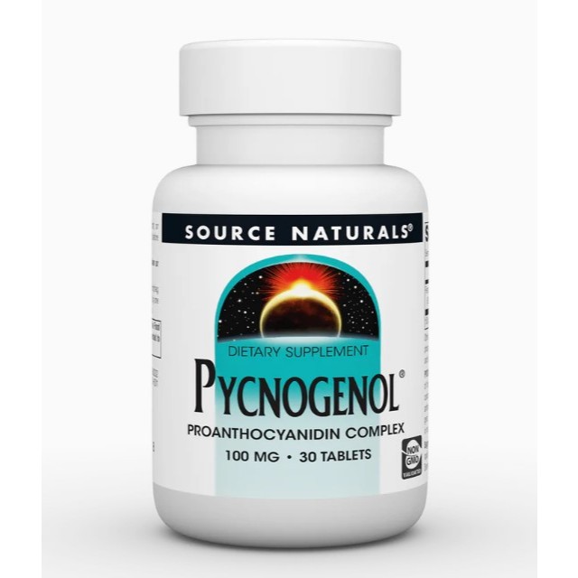 Source Naturals, Pycnogenol, 100 mg, 30 เม็ด ของแท้พร้อมส่ง