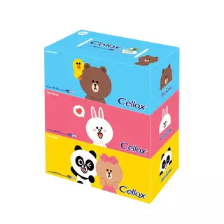 เซลล็อกซ์ ไลน์เฟรนด์ แบบกล่อง 140 แพ็ก 3 Cellox Line Fr 135'S Pack.3 กระดาษเช็ดหน้า Facial Tissue