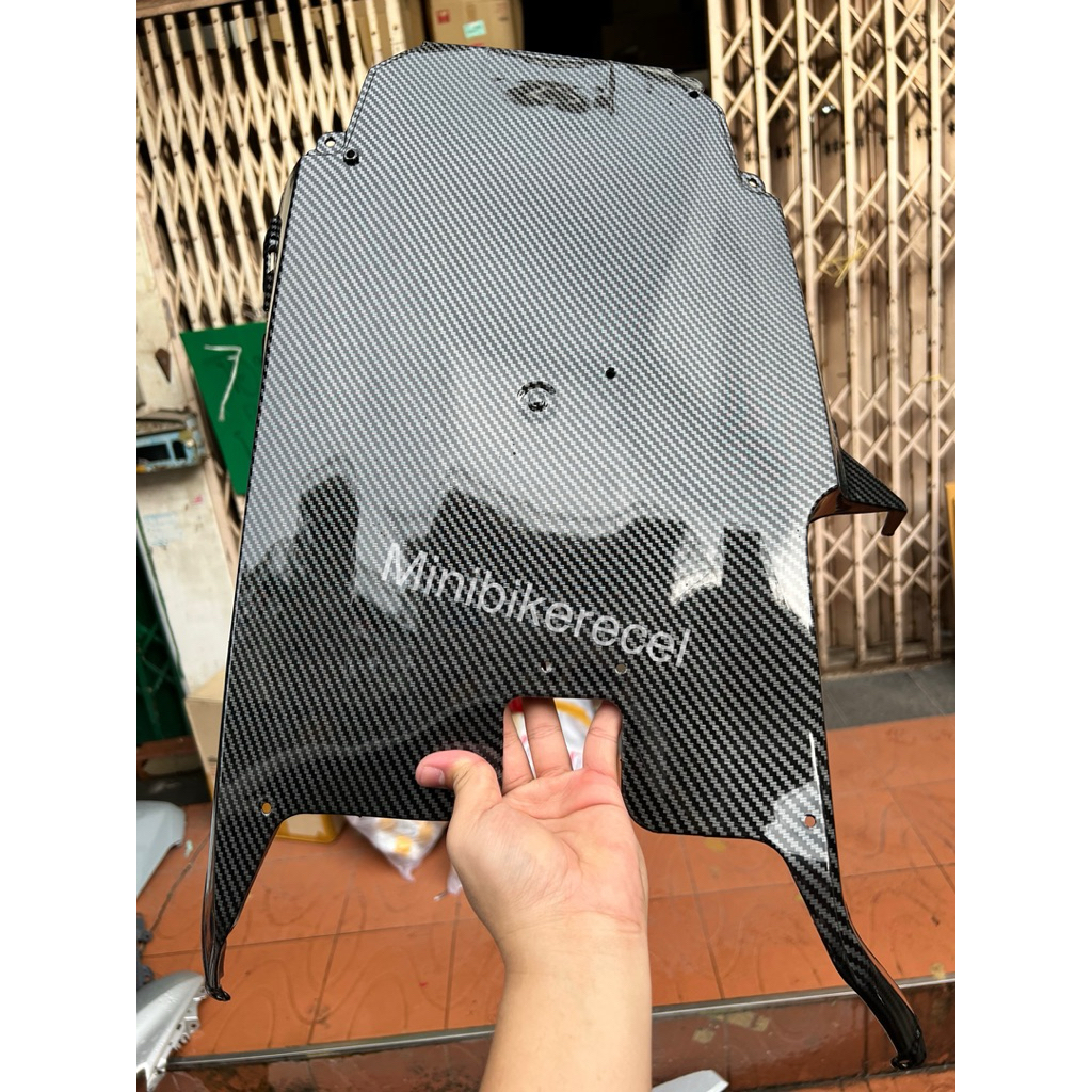 ฝาครอบใต้ท้อง(พร้อมส่ง)ศูนย์Giorno 125 ทำเคฟล่าเปลือกแท้ศูนย์ Honda 100% เงาสุดๆแล็คเกอร์ 2kเคฟล่า5D