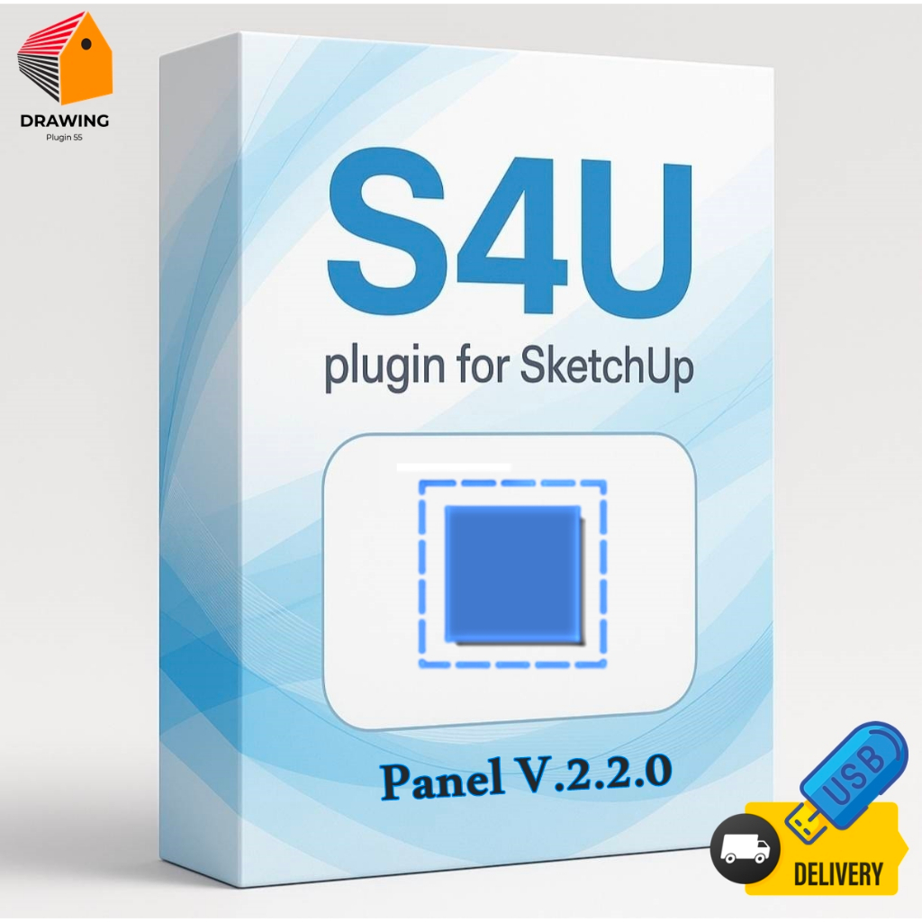 S4U 💙 Panel V.2.2.0 ( สร้างบานประตู หน้าต่าง ผนังกรุ ฉากกั้น ) For SU 2022-2024