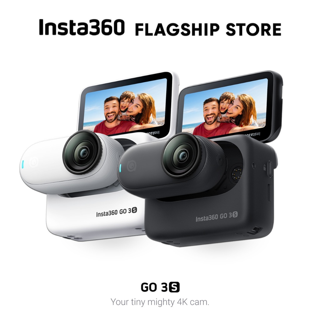 Insta360 GO 3S กล้องแอคชั่น รองรับ วิดีโอ 4K เหมาะถ่ายมุม POV กล้องแมว Tiny Action Pocket Camera