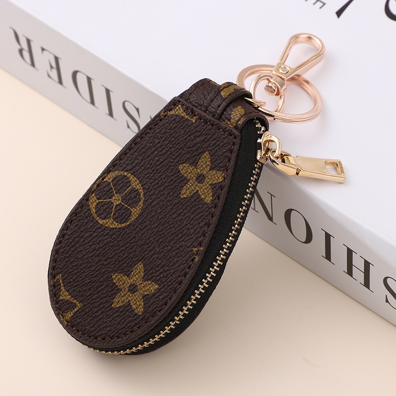 💥พร้อมส่งKey cover ซองใส่กุญแจ,ที่ใส่กุญแจ,เคสใส่กุญแจรถยนต์หนังPUรีโมทย์รถยนต์สีน้ำตาลเข้ม