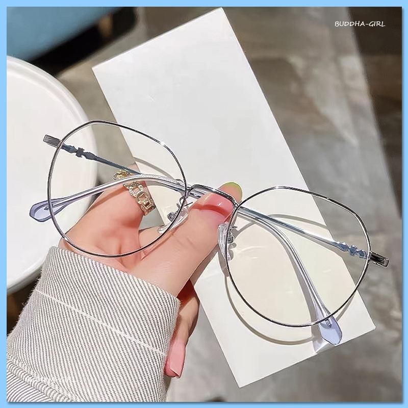 แว่นสายตาสั้นผู้หญิง น้ำหนักเบามาก พร้อมเลนส์เปลี่ยนได้ ป้องกันแสงสีฟ้า ชาเย็น แว่นสายตาธรรมดา สำหรับผู้ชาย