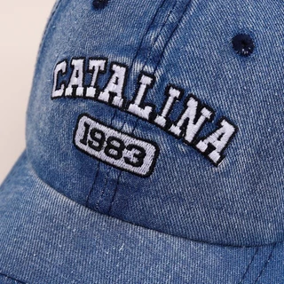 089# หมวกแก๊ปเด็กผ้ายีนส์งานปักตัวอักษร(CATALINA-1983)ใส่ได้ทั้งหญิงและชายกันแดดได้ดีแฟชั่นมาใหม่