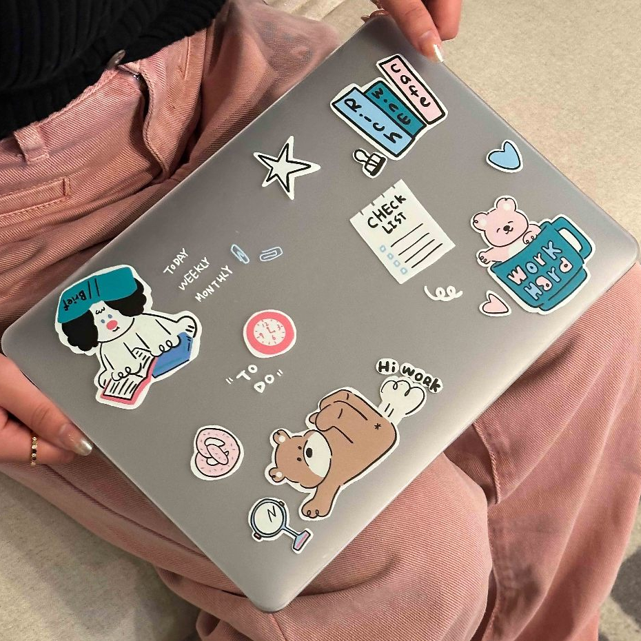 Shesell พร้อมส่ง✨เคส macbook(ผิวด้าน)หมีน่ารัก Neo13 Air13/15 A3240 เคสสำหรับแมคบุ๊คใสPor13/14/16 M5