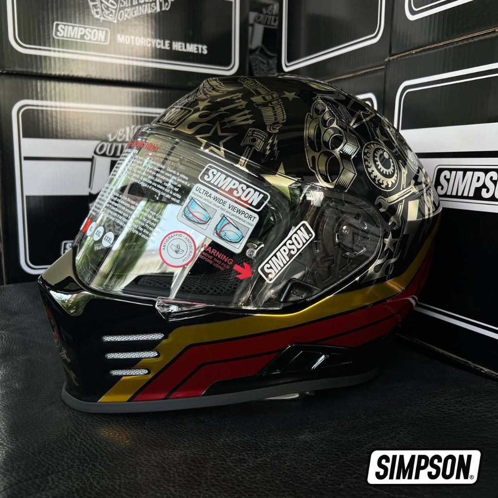 หมวกกันน็อก SIMPSON HELMET - GHOST BANDIT LIMITED EDITION By Life and Kustom