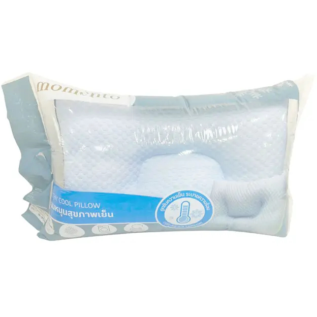 MOMENTO หมอนหนุนสุขภาพผ้าเย็น ผ้าคูลลิ่ง 17x27 นิ้ว