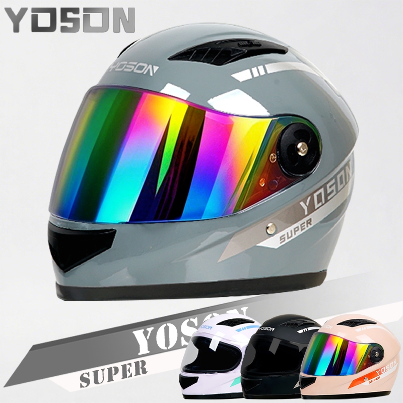 🏍หมวกกันน็อค รุ่นใหม่ปี 2025  บังแดด HD กันแสงสะท้อน ระบายอากาศดี หมวกกันน็อคเต็มใบ motorcycle