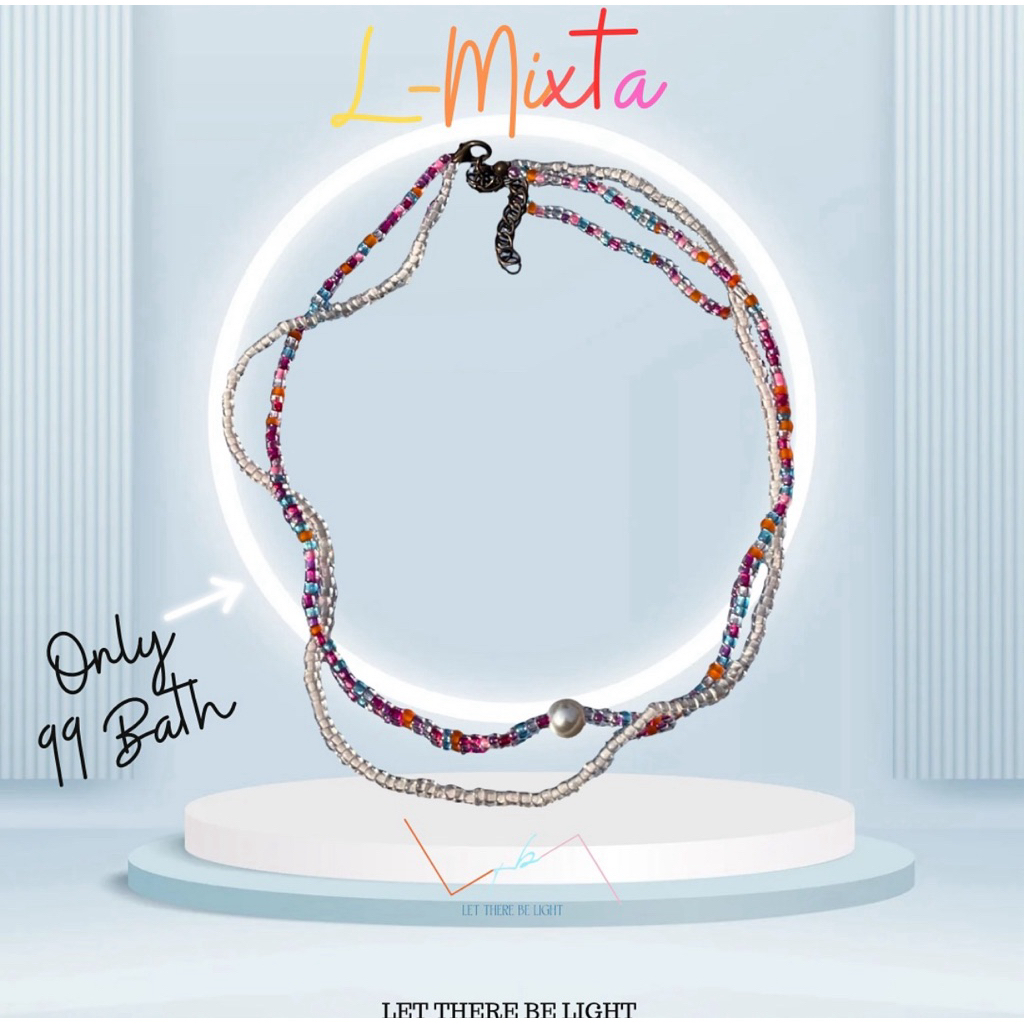 L-Mixtaสร้อยคอหลากสี2ชั้น