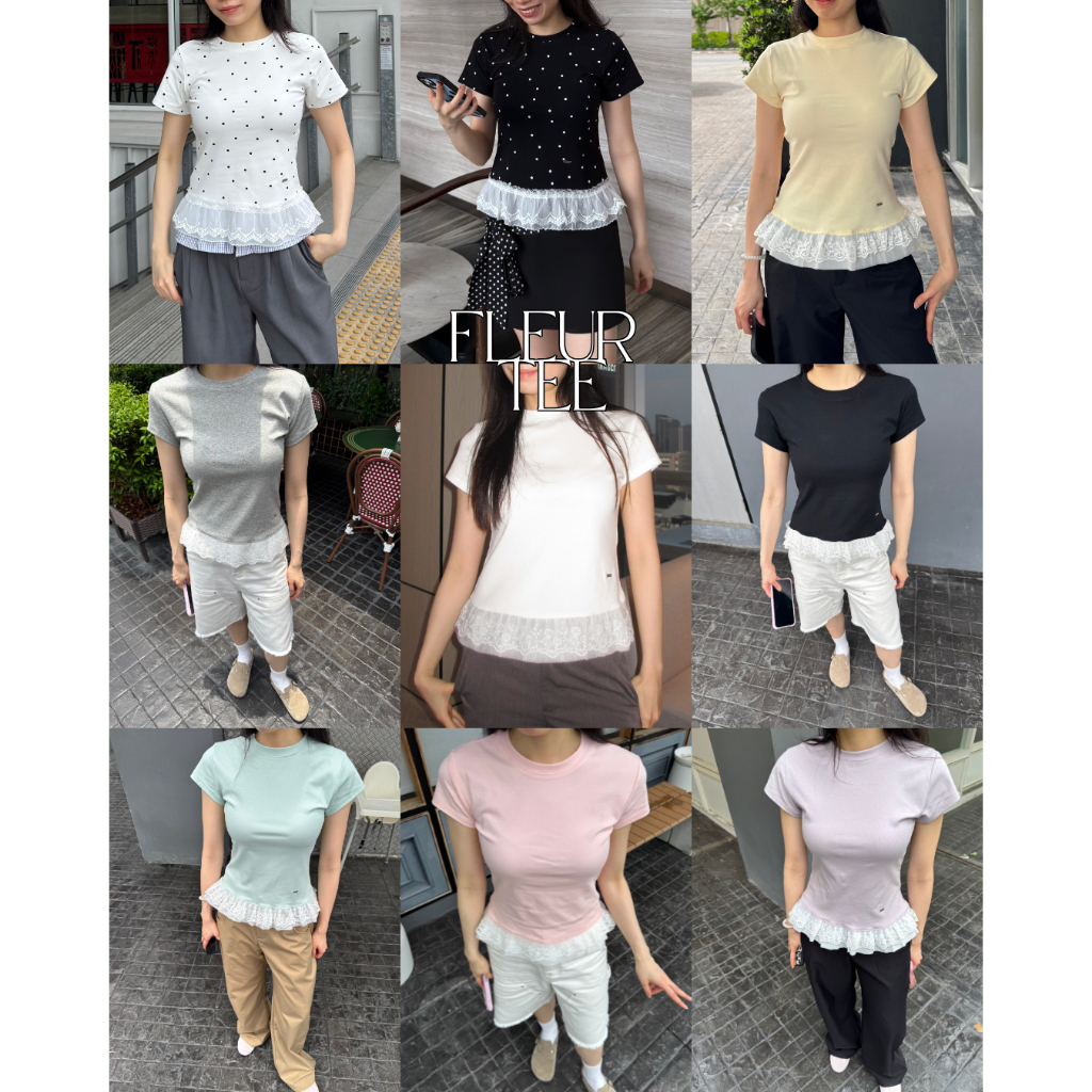 UIUI | FLEUR TEE เสื้อยืดชายระบาย