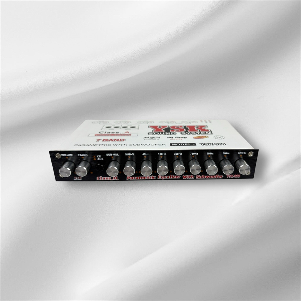 ปรีรถยนต์7แบน YSK รุ่นYSK888 เสียงดี ดีไซน์สวย