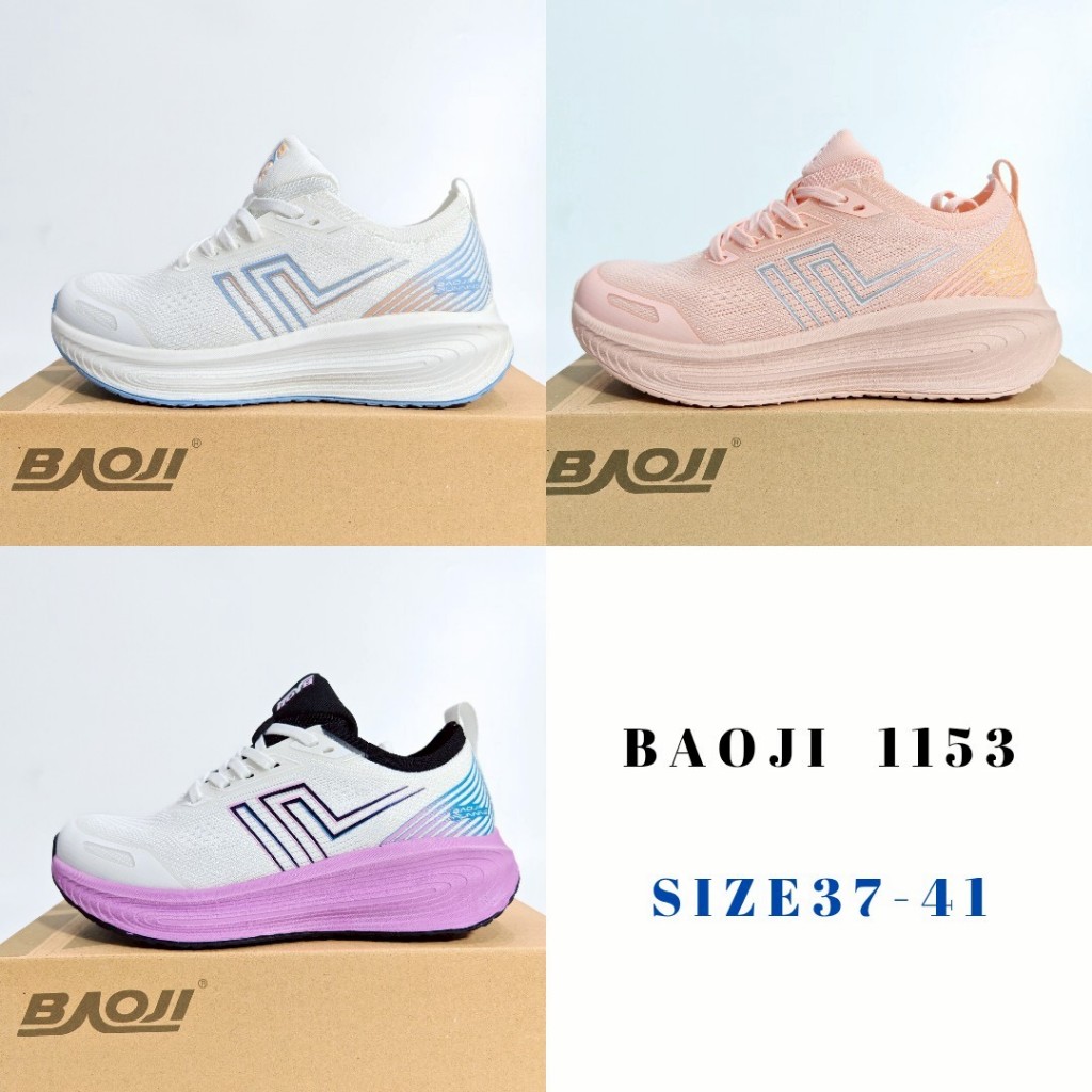 Baoji1153 รองเท้าผ้าใบบาโอจิผู้หญิง รองเท้าวิ่งผู้หญิง รุ่น BJW1153