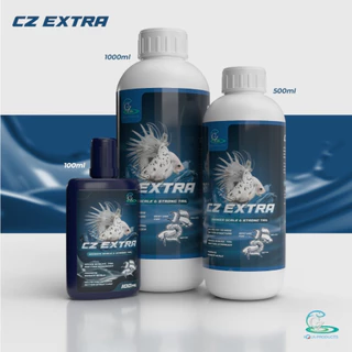 Cz Extra 1000 ml มาแล้ว แร่ธาตุสำหรับปั้นปลาให้เกล็ดเงา กระโดงตั้ง