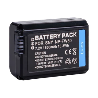 แบตเตอรี่ SONY NP-FW50 (ความจุ1850mAh) พร้อมแท่นชาร์จจอ LCD สำหรับกล้องตระกูล NEX, A6000, A7 Series
