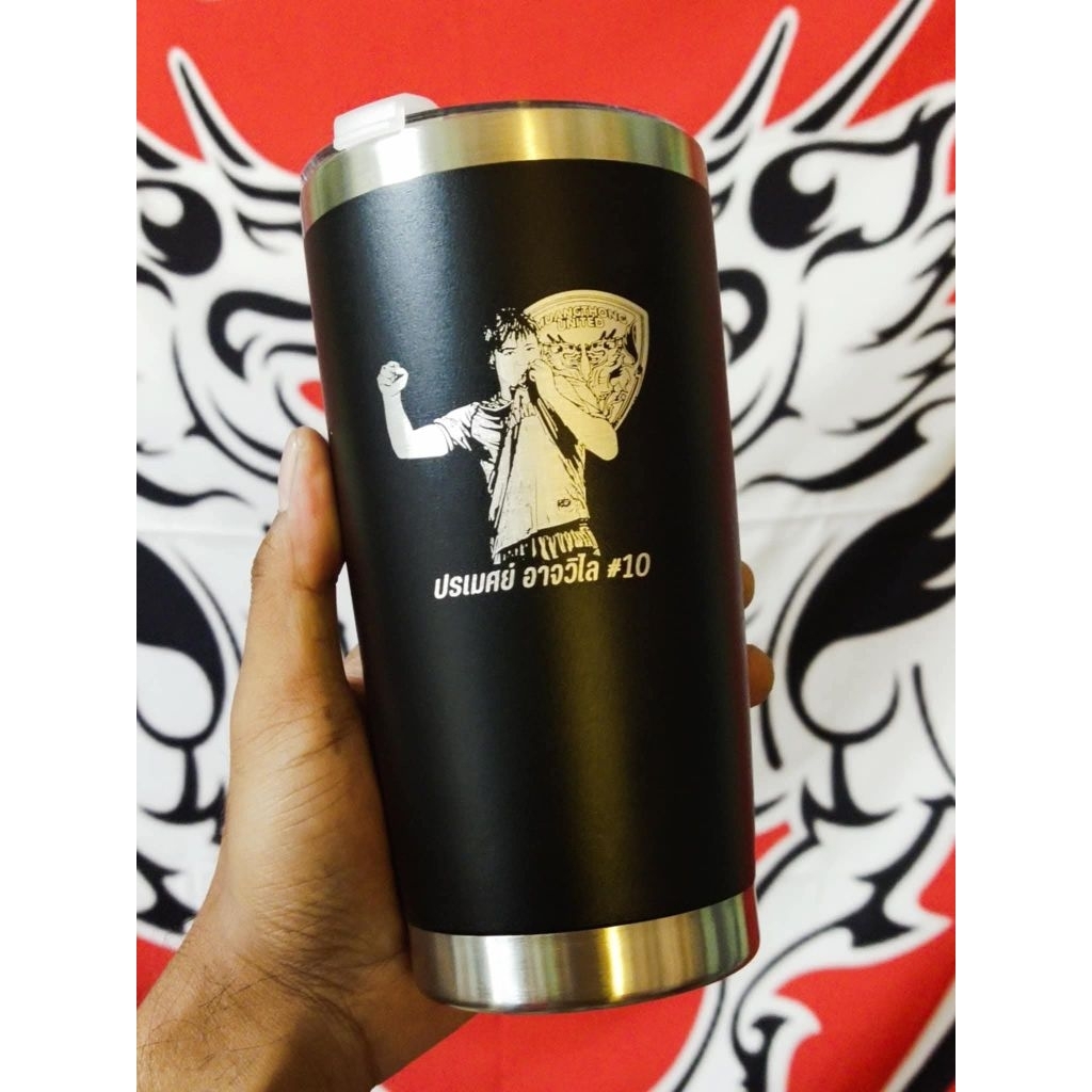 Muangthong​ United​ แก้วลาย ปรเมศย์ อาจวิไล ขนาด 20oz