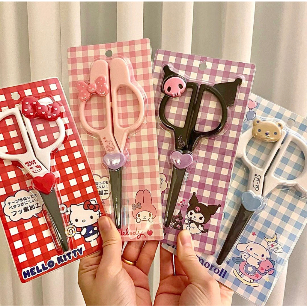 ส่งจากประเทศไทย Sanrio กรรไกร ซาริโอ้ สุดคิวท์ อุปกรณ์เครื่องเขียน ของขวัญ แท้ 100% กรรไกร Sanrioของแท้ ของแท้