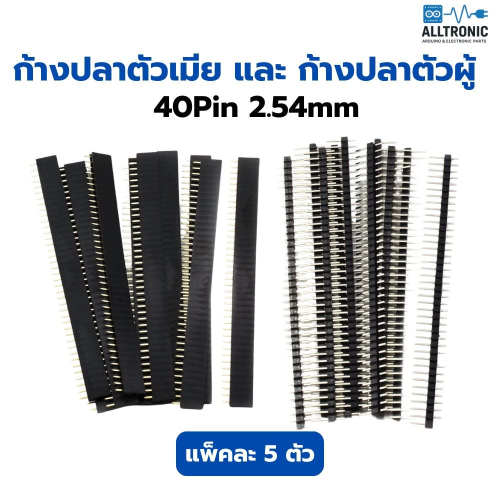 ก้างปลาตัวผู้ ก้างปลาตัวเมีย  40Pin 2.54mm Pin Header Male/Female Straight/Angle Header Connector