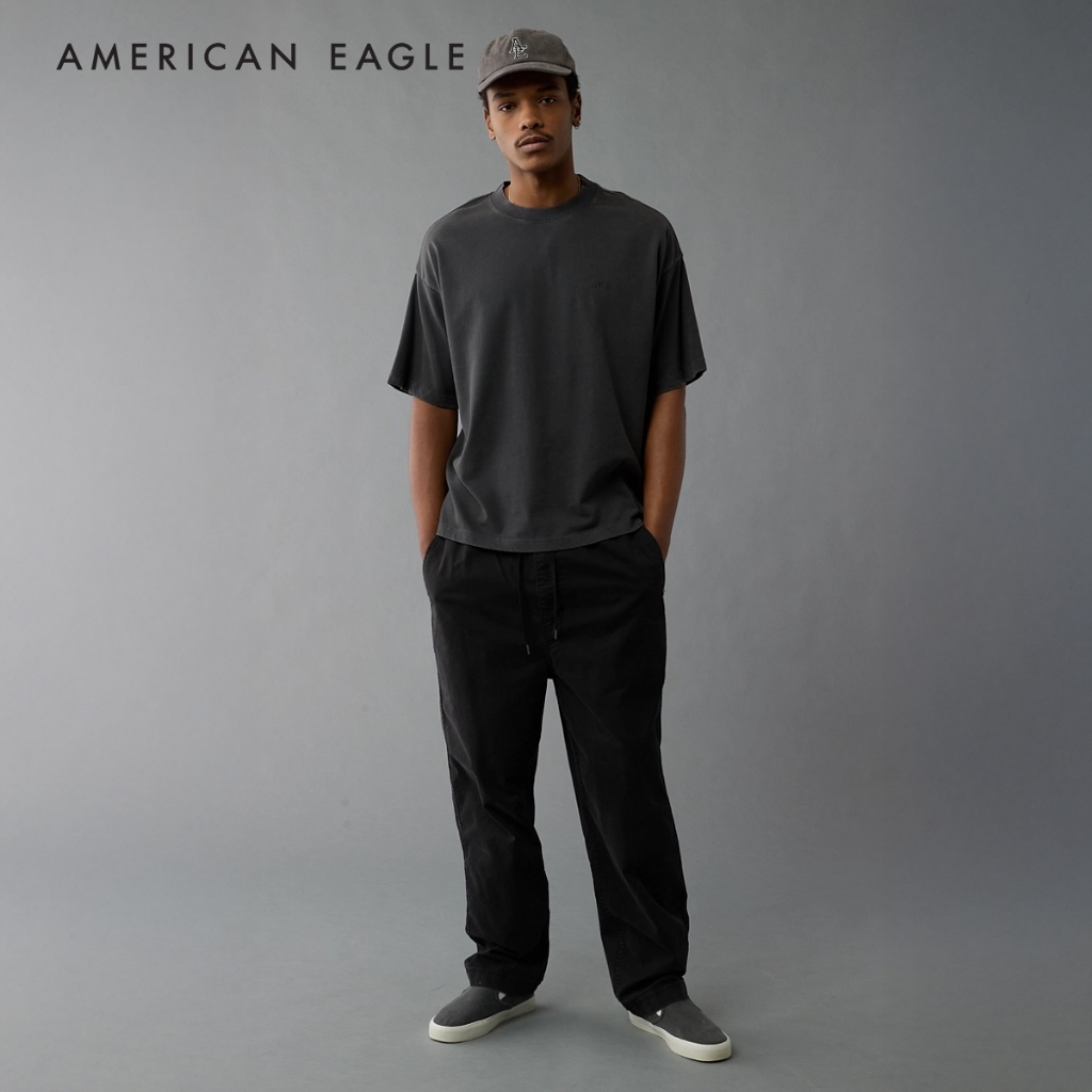 American Eagle Laidback Luxe Oversized Logo Graphic T-Shirt เสื้อยืด ผู้ชาย กราฟฟิค โอเวอร์ไซส์ (NMTS 017-4318-094)