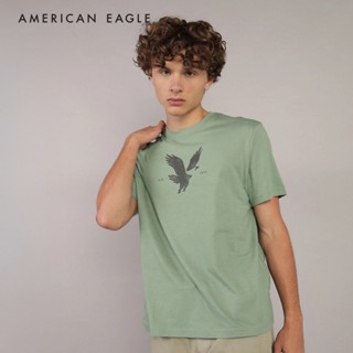 American Eagle Logo Graphic T-Shirt เสื้อยืด ผู้ชาย กราฟฟิค …