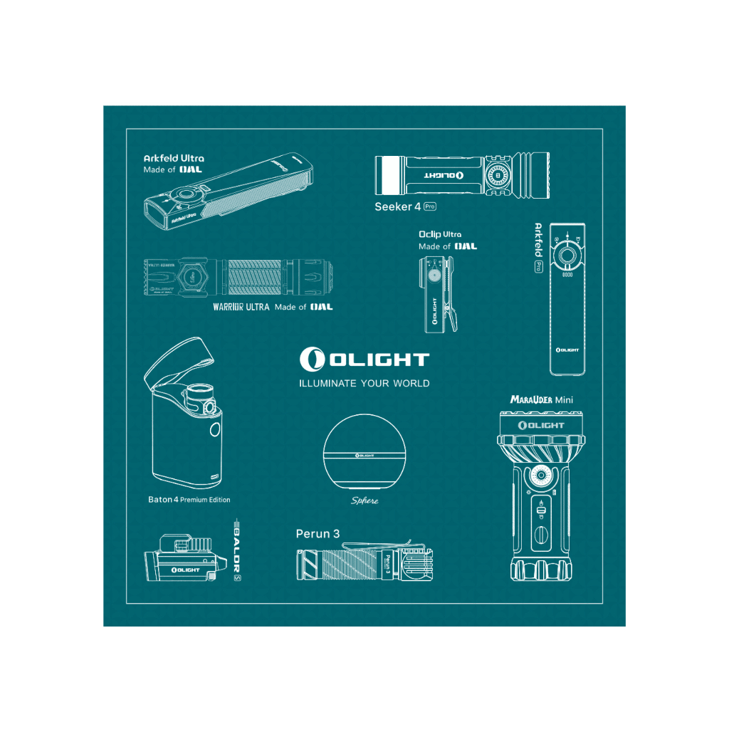 Olight Magic cloth ผ้ารองกันรอย ลายOlight
